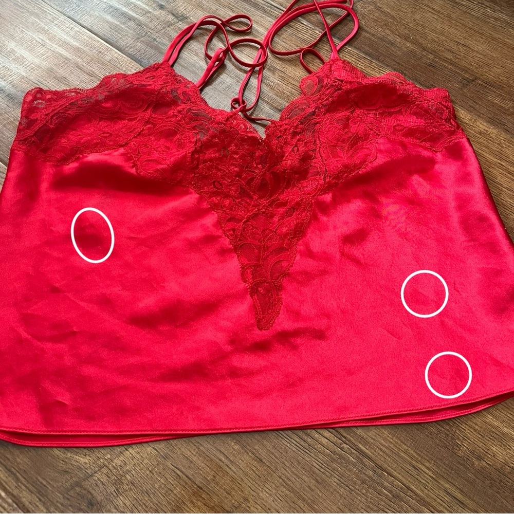Victoria’s Secret vintage gold label women’s red lingerie pajama set-Medium - Picture 16 of 16